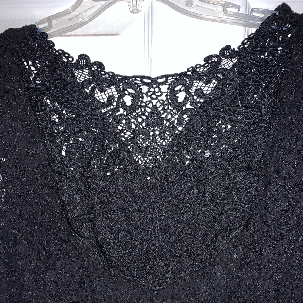 Xhiliration lacy jumpsuit